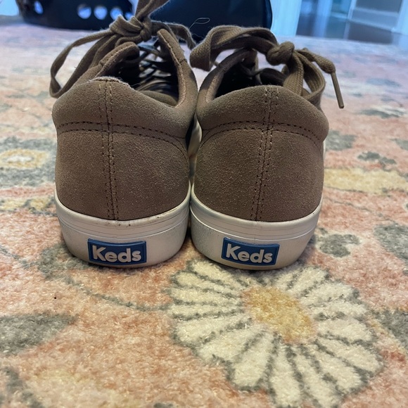 Taupe Lace Up Keds - Picture 2 of 4